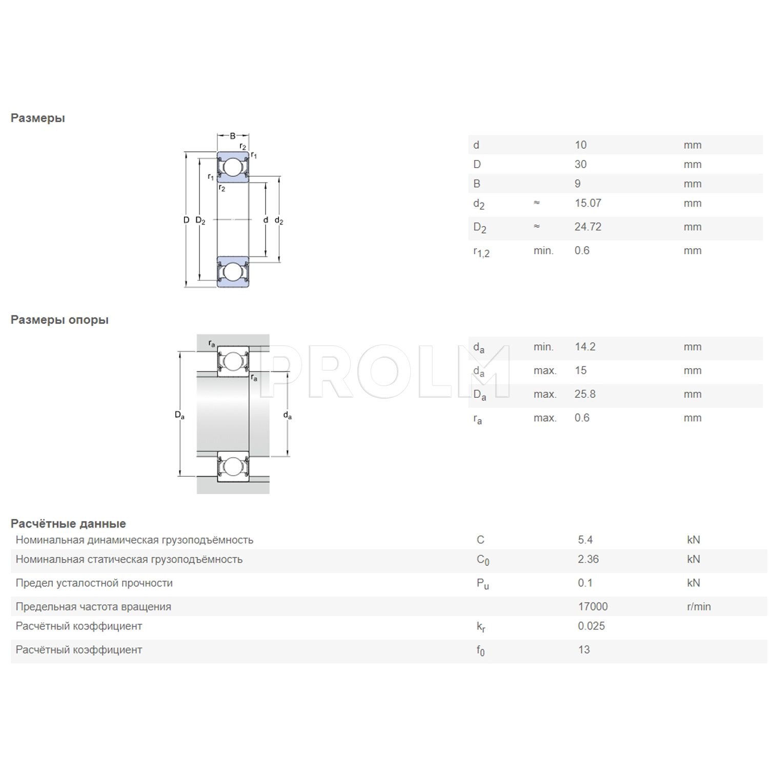 Подшипник  SKF 6200-2RSH