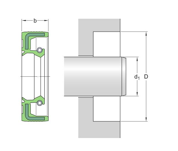 Манжета  SKF 150X180X12 HMSA10 RG