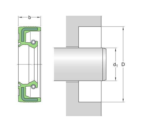 Манжета  SKF 105X130X12 HMSA10 RG