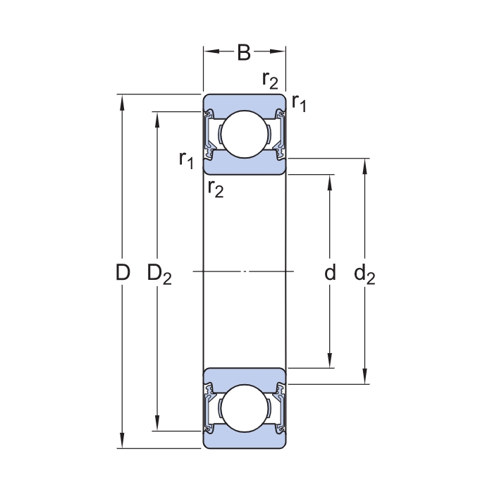 Подшипник  SKF 607-2RSH/C3