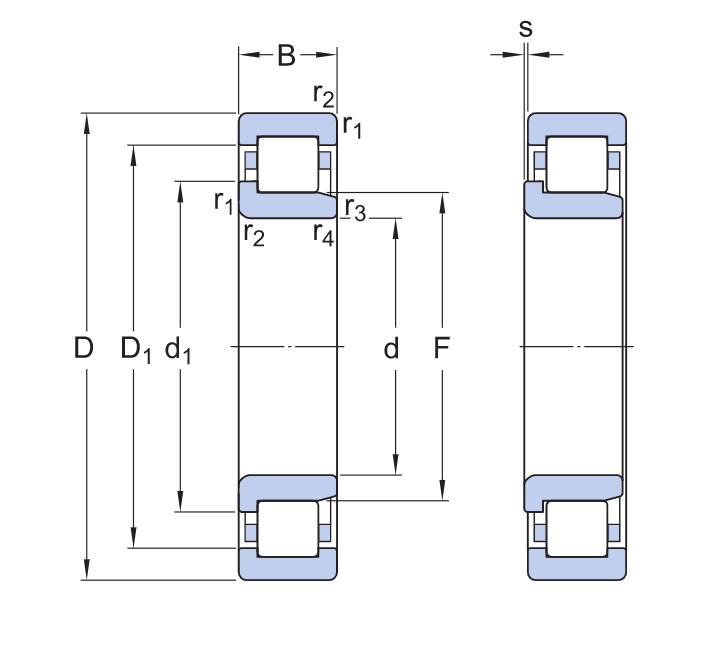 Подшипник  SKF NJ 312 ECM/C3