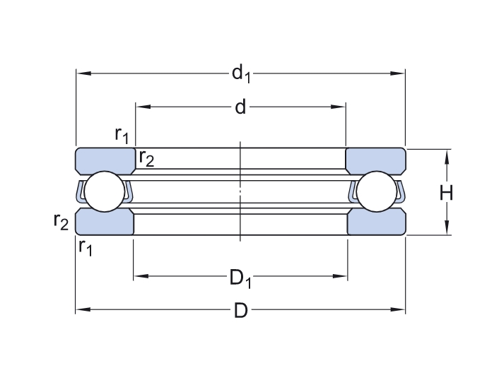 Подшипник  SKF 51106