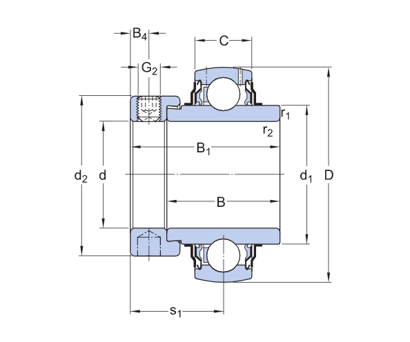 Подшипник  SKF YEL 211-2F