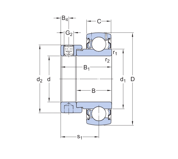 Подшипник  SKF YET 207-104