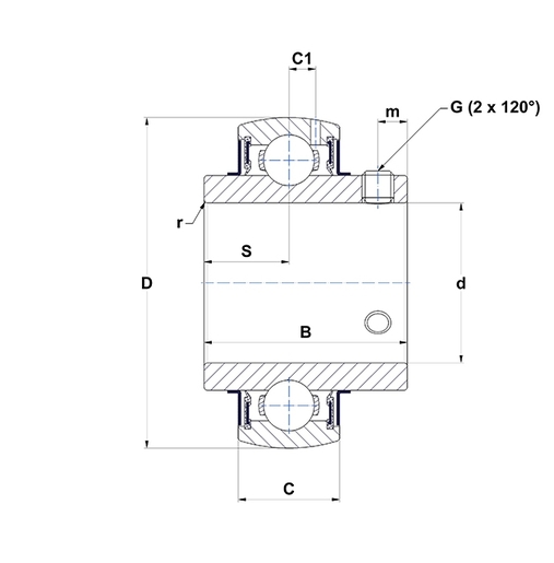 Подшипник  NTN UC320D1