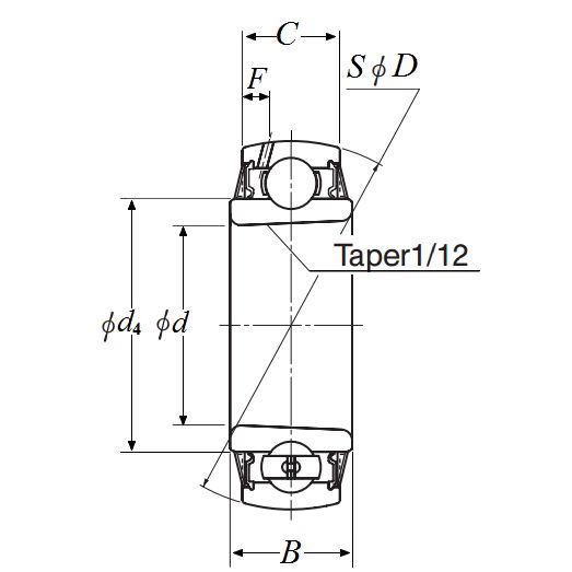 Подшипник  NTN UK212D1