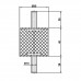 Виброизолятор резинометаллический  ArtNC 50.40 A (M10x28)