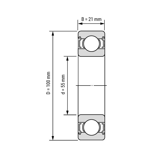 Подшипник  ORS 6211 ZZ C3