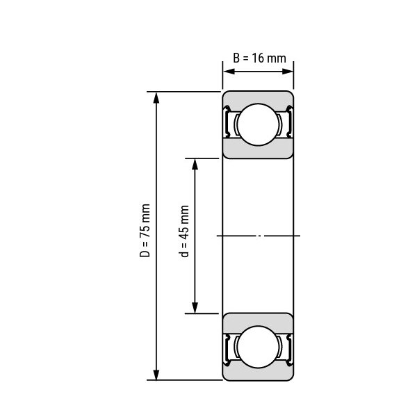 Подшипник  ArtNC 6009-2RS