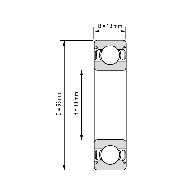 Подшипник  ArtNC 6006-2Z