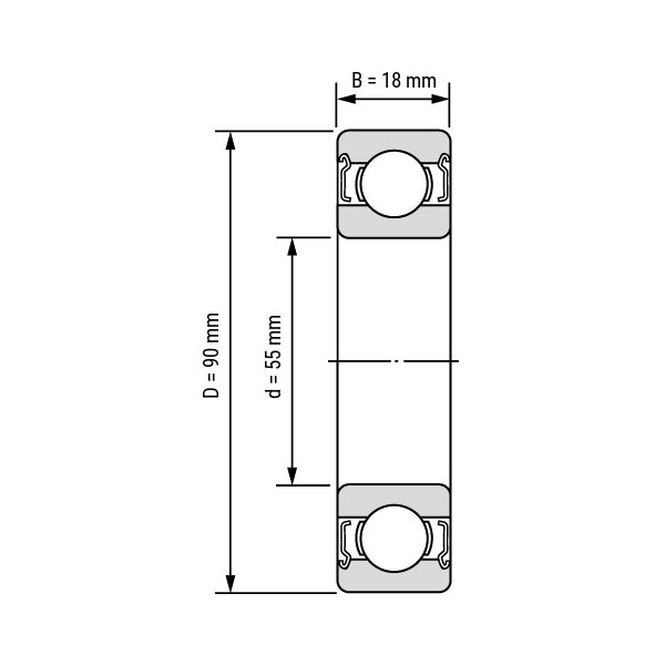 Подшипник  ArtNC 6011-2Z