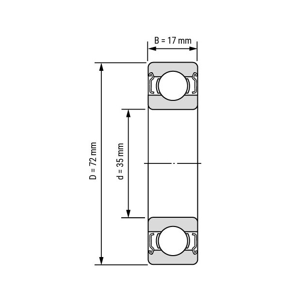 Подшипник  ArtNC 6207-2Z