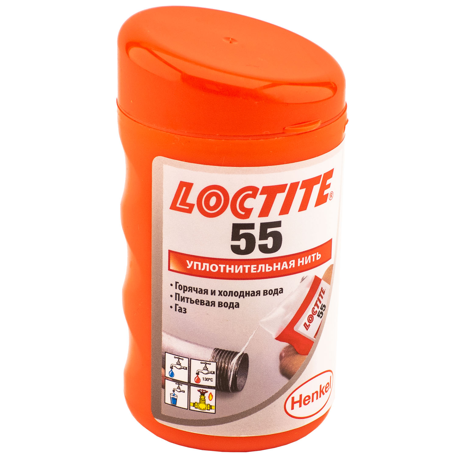 Герметизирующая нить для газа и питьевой воды Локтайт  Loctite 55 48x160M
