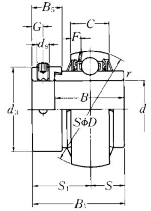 Корпус с шариковым подшипником  NTN M-UEL210D1